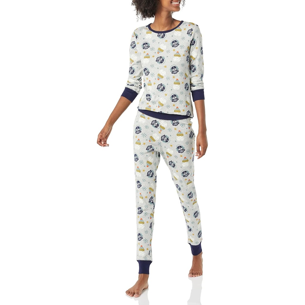 image:imageAmazon Essentials Disney Marvel Star Wars Womens SnugFit Cotton Pajama SetStar Wars Winter