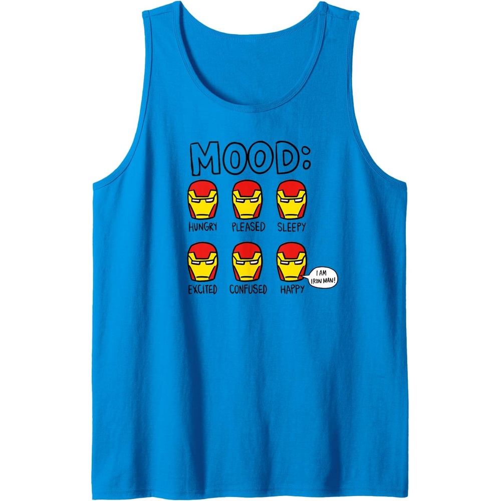 image:imageAmazon Essentials Marvel Avengers Moods of Iron Man Tank TopSapphire Blue