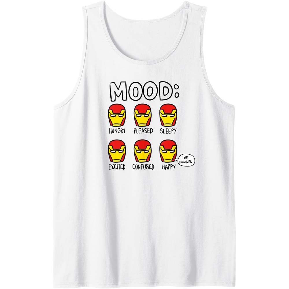 image:imageAmazon Essentials Marvel Avengers Moods of Iron Man Tank TopWhite
