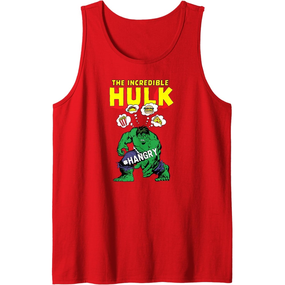 image:imageAmazon Essentials Marvel Avengers The Incredible Hulk Hangry Tank TopRed