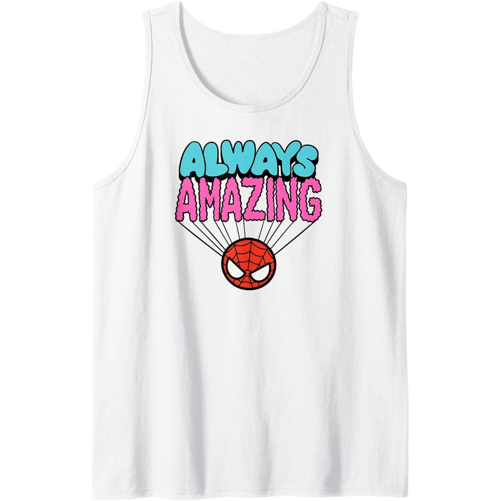 image:imageAmazon Essentials Marvel SpiderMan Doodle Always Amazing Tank TopWhite