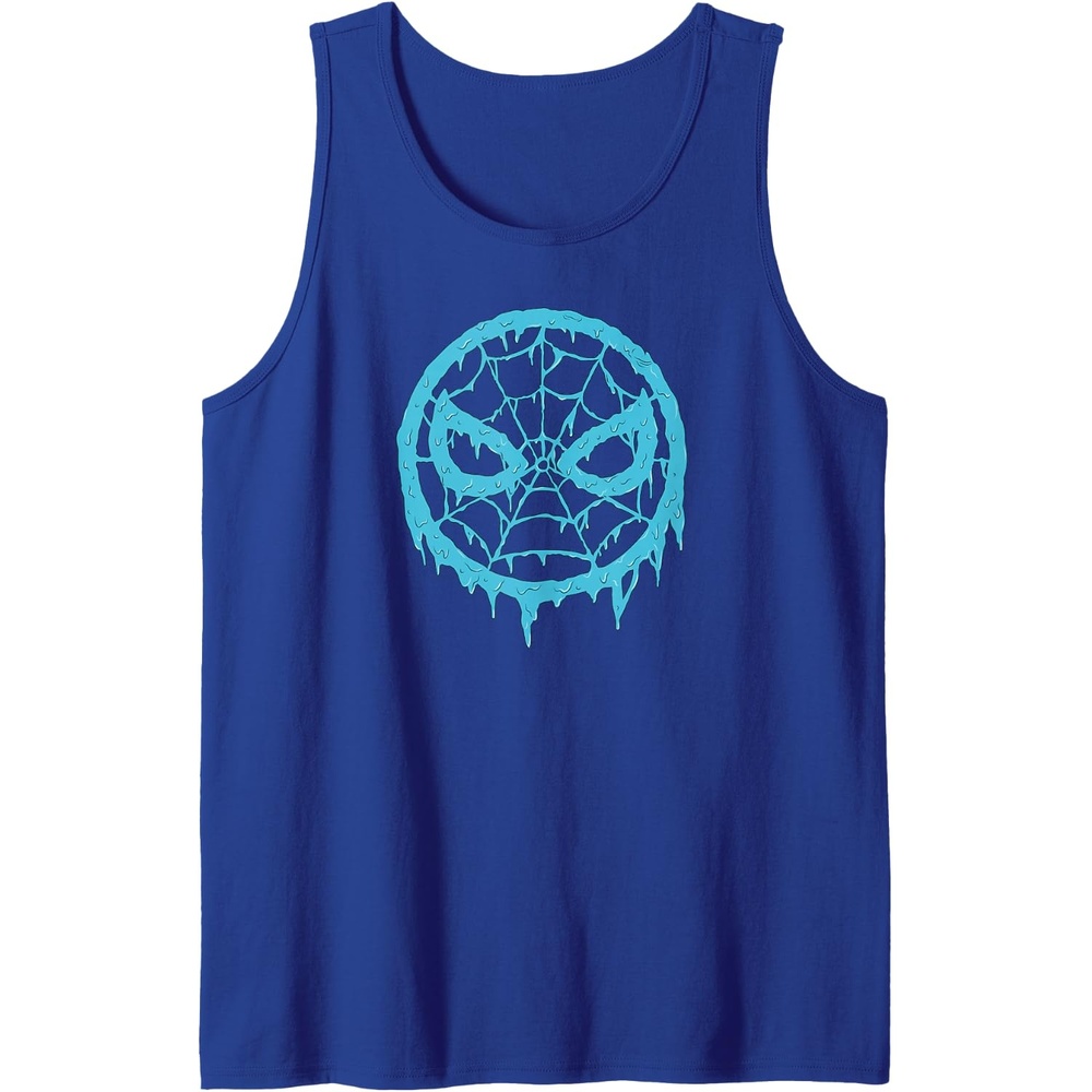 image:imageAmazon Essentials Marvel SpiderMan Dripping Blue Face Logo Tank TopRoyal Blue