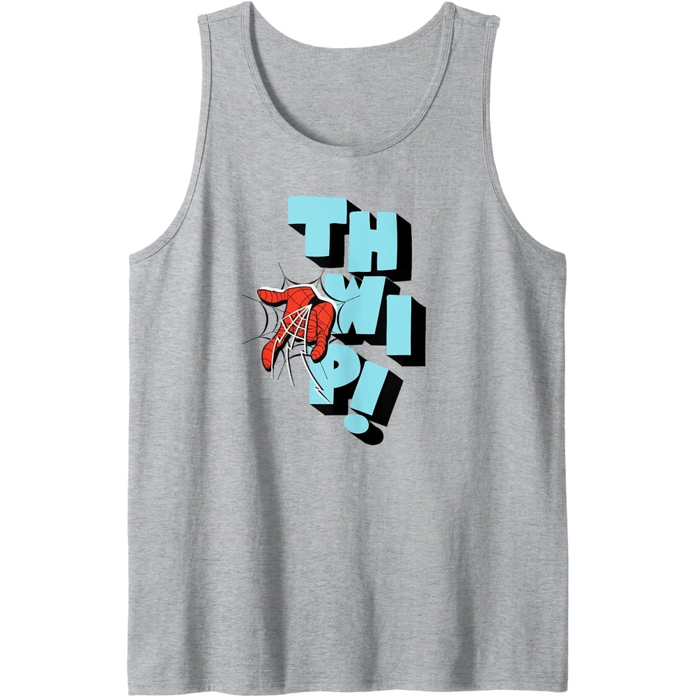 image:imageAmazon Essentials Marvel SpiderMan Hand Thwip WebSlinger Tank TopHeather Grey