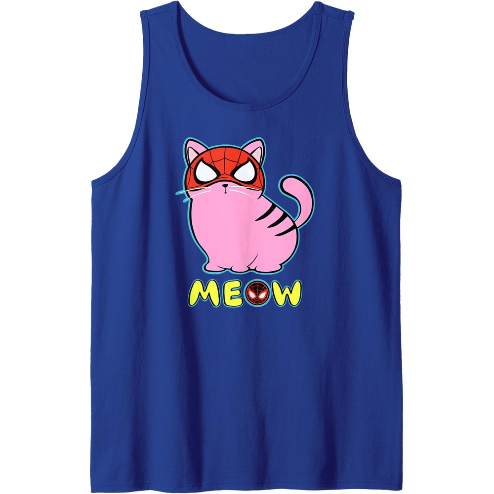 image:imageAmazon Essentials Marvel SpiderMan Miles Morales Cat with Mask Meow Tank TopRoyal Blue