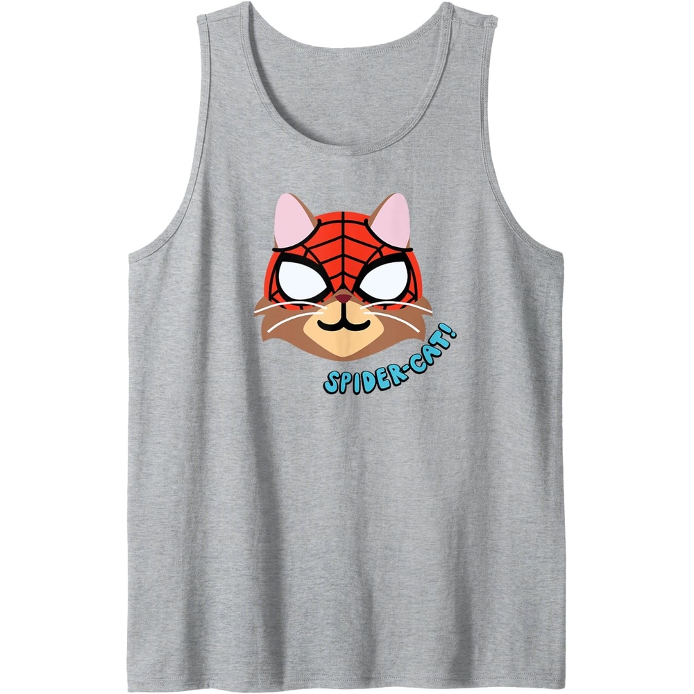 image:imageAmazon Essentials Marvel SpiderMan SpiderCat Portrait Tank TopHeather Grey