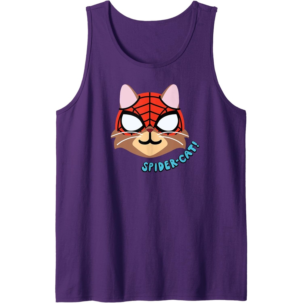 image:imageAmazon Essentials Marvel SpiderMan SpiderCat Portrait Tank TopPurple