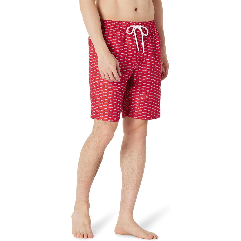 image:imageAmazon Essentials Mens Mens 9 QuickDry Lightweight Breathable Swim Trunk with Mesh LinerLilac Red Crocodiles