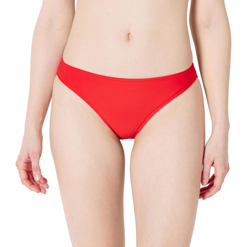 image:imageAmazon Essentials Womens Classic Full Coverage Bikini Swimsuit BottomBright Poppy Red