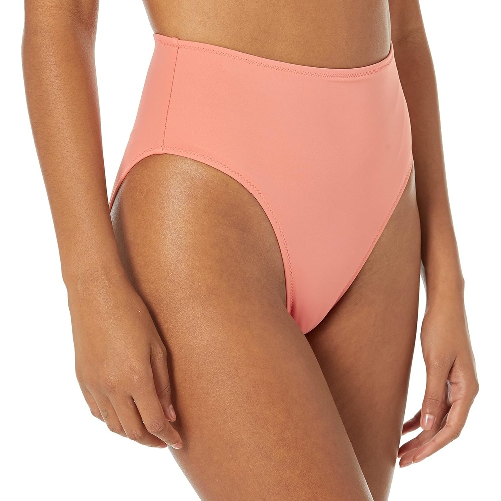 image:imageAmazon Essentials Womens High Waist High Leg Bikini BottomCoral Pink
