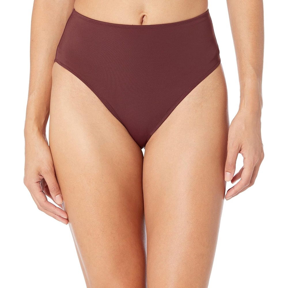 image:imageAmazon Essentials Womens High Waist High Leg Bikini BottomDeep Brown