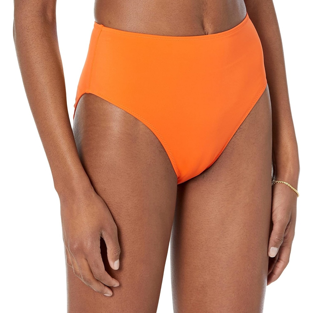 image:imageAmazon Essentials Womens High Waist High Leg Bikini BottomOrange