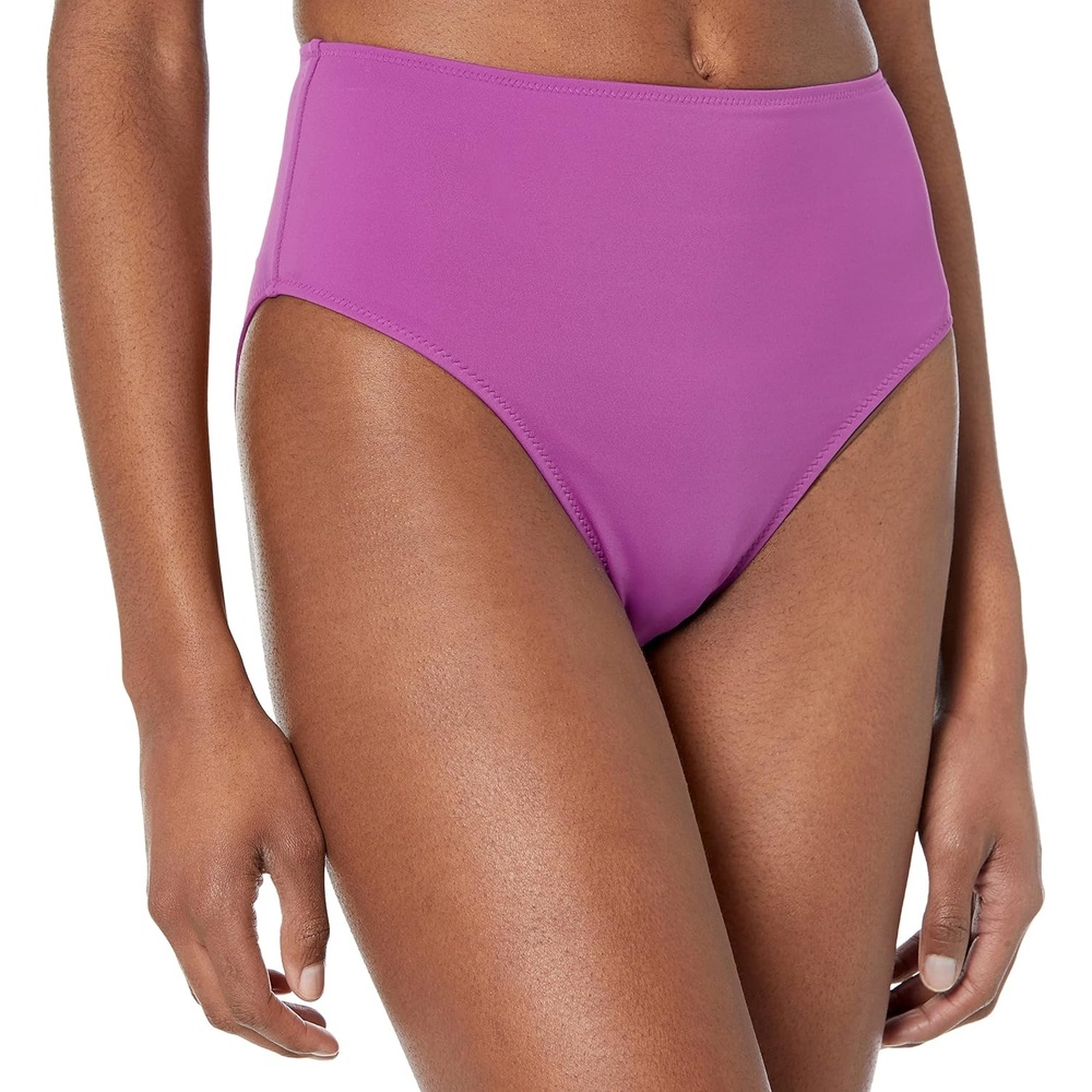 image:imageAmazon Essentials Womens High Waist High Leg Bikini BottomViolet