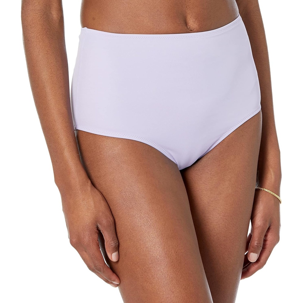 image:imageAmazon Essentials Womens High Waist Swim Bottom Available in Plus SizeLavender