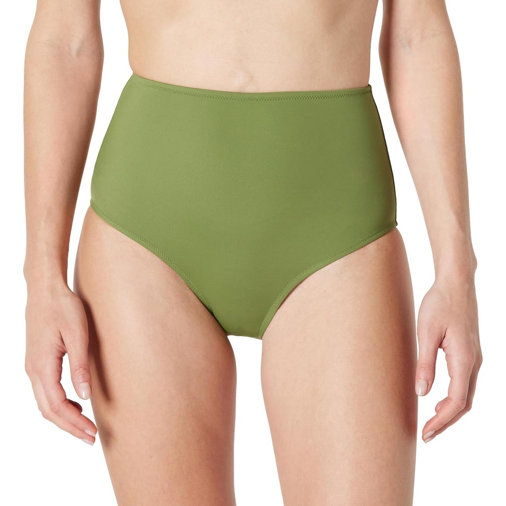 image:imageAmazon Essentials Womens High Waist Swim Bottom Available in Plus SizeOlive