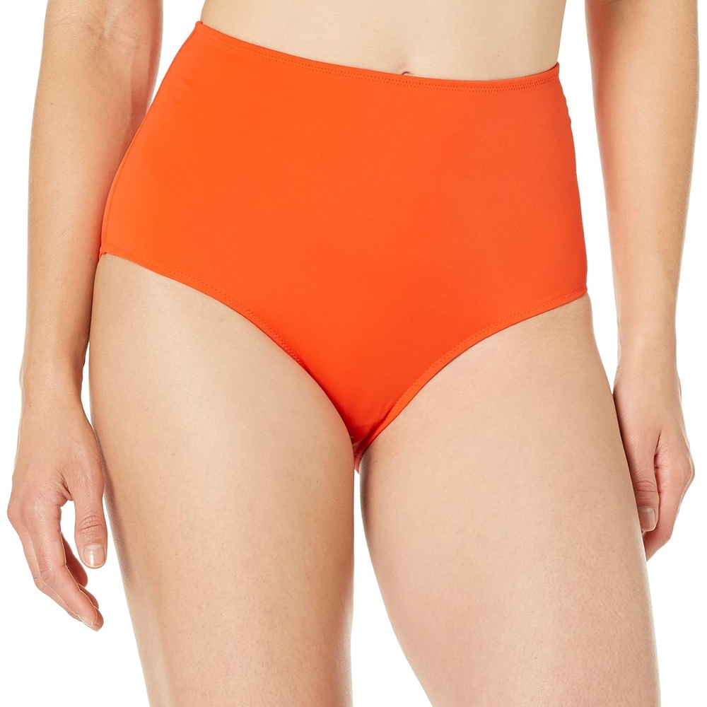 image:imageAmazon Essentials Womens High Waist Swim Bottom Available in Plus SizeOrange