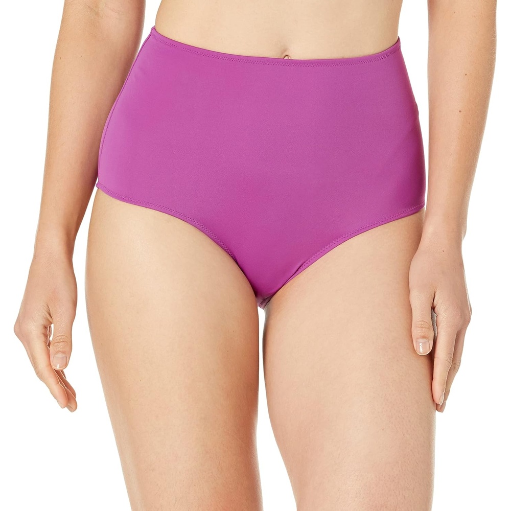 image:imageAmazon Essentials Womens High Waist Swim Bottom Available in Plus SizeViolet