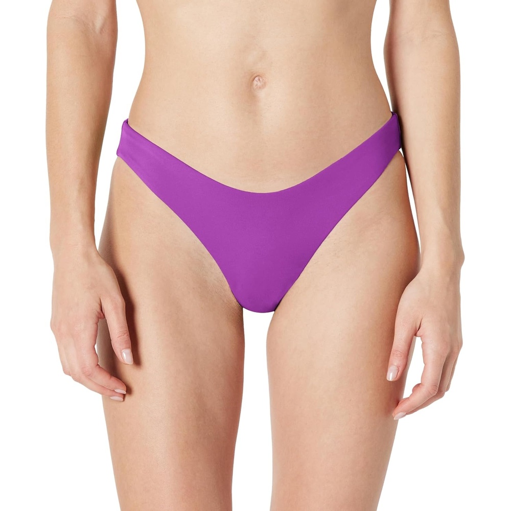 image:imageAmazon Essentials Womens HighRise HighLeg Swim Bikini BottomViolet