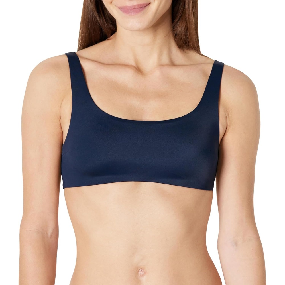 image:imageAmazon Essentials Womens Squareneck Swim Bikini TopNavy