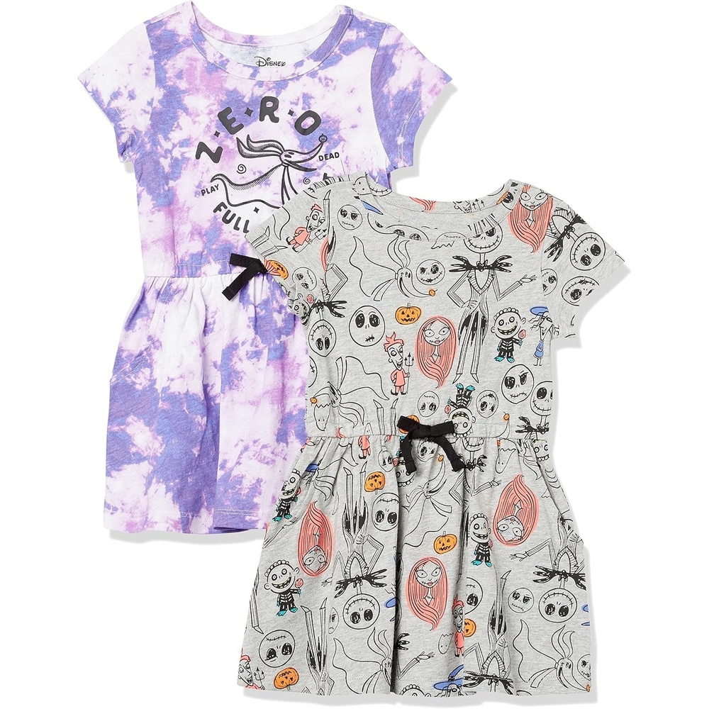 image:imageAmazon Essentials girls ShortSleeve Knit Dress2pack Nightmare Tie Dye