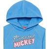 Amazon Essentials Disney | Marvel | Star Wars | Frozen | Princess Girls and Toddlers’ Fleece Pullover Hoodie Sweatshirt(Blue Minnie Mickey)