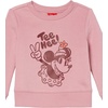 Amazon Essentials Disney | Marvel | Star Wars | Princess Girls and Toddlers’ Fleece Pullover Crew Sweatshirt(Minnie Peace – Girls)