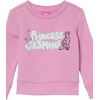 Amazon Essentials Disney | Marvel | Star Wars | Princess Girls and Toddlers’ Fleece Pullover Crew Sweatshirt(Princess Jasmine)