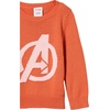 Amazon Essentials Disney | Marvel | Star Wars | Princess Girls and Toddlers’ Soft Long Sleeve Crewneck Pullover Sweaters(Avengers Logo – Girls)