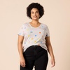 Amazon Essentials Disney | Marvel | Star Wars | Princess Women’s Classic-Fit Short-Sleeve V-Neck T-Shirt, Multipacks(Disney Alice)