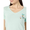Amazon Essentials Disney | Marvel | Star Wars | Princess Women’s Classic-Fit Short-Sleeve V-Neck T-Shirt, Multipacks(Minnie Faces)