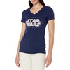 Amazon Essentials Disney | Marvel | Star Wars | Princess Women’s Classic-Fit Short-Sleeve V-Neck T-Shirt, Multipacks(Star Wars Logo)