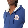 Amazon Essentials Disney | Marvel | Star Wars | Princess Women’s Fleece Sherpa-Lined Full-Zip Hooded Sweatshirt(Star Wars Darth)