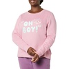 Amazon Essentials Disney | Marvel | Star Wars | Princess Women’s Long Sleeve Fleece Crew Sweatshirts(Mickey Oh Boy)