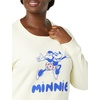 Amazon Essentials Disney | Marvel | Star Wars | Princess Women’s Long Sleeve Fleece Crew Sweatshirts(Minnie Joy)