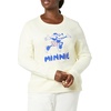 Amazon Essentials Disney | Marvel | Star Wars | Princess Women’s Long Sleeve Fleece Crew Sweatshirts(Minnie Joy)