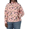 Amazon Essentials Disney | Marvel | Star Wars | Princess Women’s Long Sleeve Polar Fleece Full-Zip Mock Outerwear Jacket(Minnie and Friends)