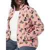 Amazon Essentials Disney | Marvel | Star Wars | Princess Women’s Long Sleeve Polar Fleece Full-Zip Mock Outerwear Jacket(Minnie and Friends)