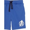 Amazon Essentials Disney | Marvel | Star Wars Boys and Toddlers’ Active Mesh Basketball Gym Shorts, Pack of 2(Avengers Logo)