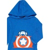 Amazon Essentials Disney | Marvel | Star Wars Boys and Toddlers’ Lightweight Hooded Long-Sleeve T-Shirts, Pack of 2(2-pack Marvel Captain America)