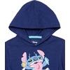 Amazon Essentials Disney | Marvel | Star Wars Boys and Toddlers’ Lightweight Hooded Long-Sleeve T-Shirts, Pack of 2(2-pack Stitch Treats)