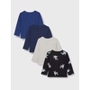 Amazon Essentials Disney | Marvel | Star Wars Boys and Toddlers’ Long-Sleeve T-Shirts (Previously Spotted Zebra), Pack of 4(4-pack Pixar Collection Friends)