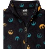 Amazon Essentials Disney | Marvel | Star Wars Boys and Toddlers’ Polar Fleece Full-Zip Mock Winter Outerwear Jackets(Black Star Wars)