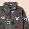 Amazon Essentials Disney | Marvel | Star Wars Boys and Toddlers’ Polar Fleece Full-Zip Mock Winter Outerwear Jackets(Star Wars Vader Friends)