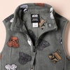 Amazon Essentials Disney | Marvel | Star Wars Boys and Toddlers’ Polar Fleece Puffer Vests(Star Wars Vader)