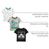 Amazon Essentials Disney | Marvel | Star Wars Boys and Toddlers’ Short-Sleeve T-Shirts(3-pack Mickey Chill)