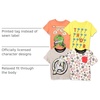 Amazon Essentials Disney | Marvel | Star Wars Boys and Toddlers’ Short-Sleeve T-Shirts(4-pack Marvel Power)