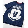 Amazon Essentials Disney | Marvel | Star Wars Boys and Toddlers’ Short-Sleeve T-Shirts(4-pack Mickey Awesome)