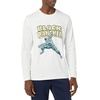Amazon Essentials Disney | Marvel | Star Wars Men’s Long-Sleeve T-Shirts, 29″ Length(Marvel Comic Logo/Marvel Black Panther)