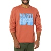 Amazon Essentials Disney | Marvel | Star Wars Men’s Long-Sleeve T-Shirts, 29″ Length(Marvel Comic Logo/Marvel Black Panther)