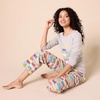 Amazon Essentials Disney | Marvel | Star Wars Women’s Flannel Pajama Sleep Sets, PJs Pants Nightwear(Marvel Holiday Bricks)