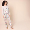 Amazon Essentials Disney | Marvel | Star Wars Women’s Flannel Pajama Sleep Sets, PJs Pants Nightwear(Marvel Holiday Bricks)
